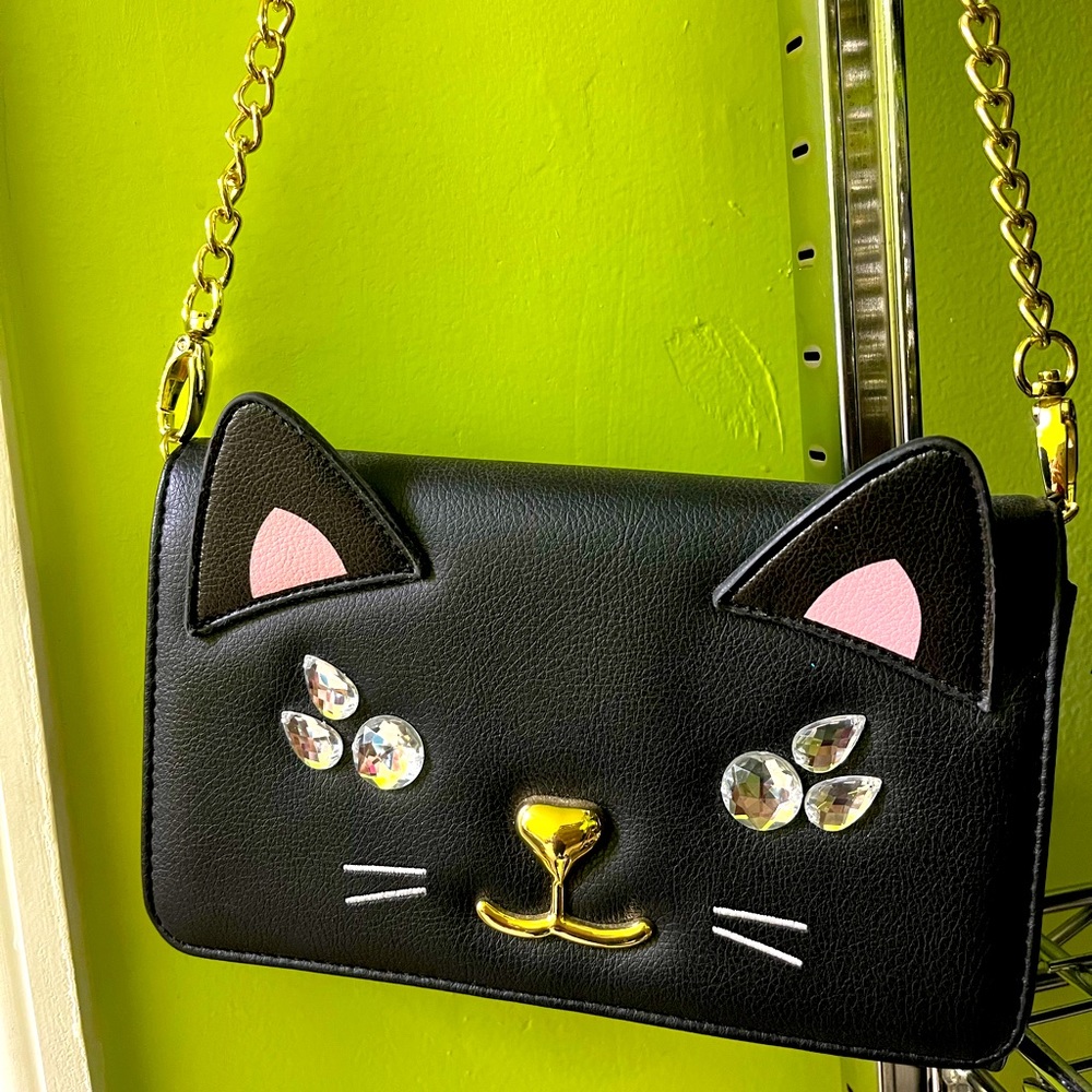Betsey Johnson Kitty clutch crossbody bag
